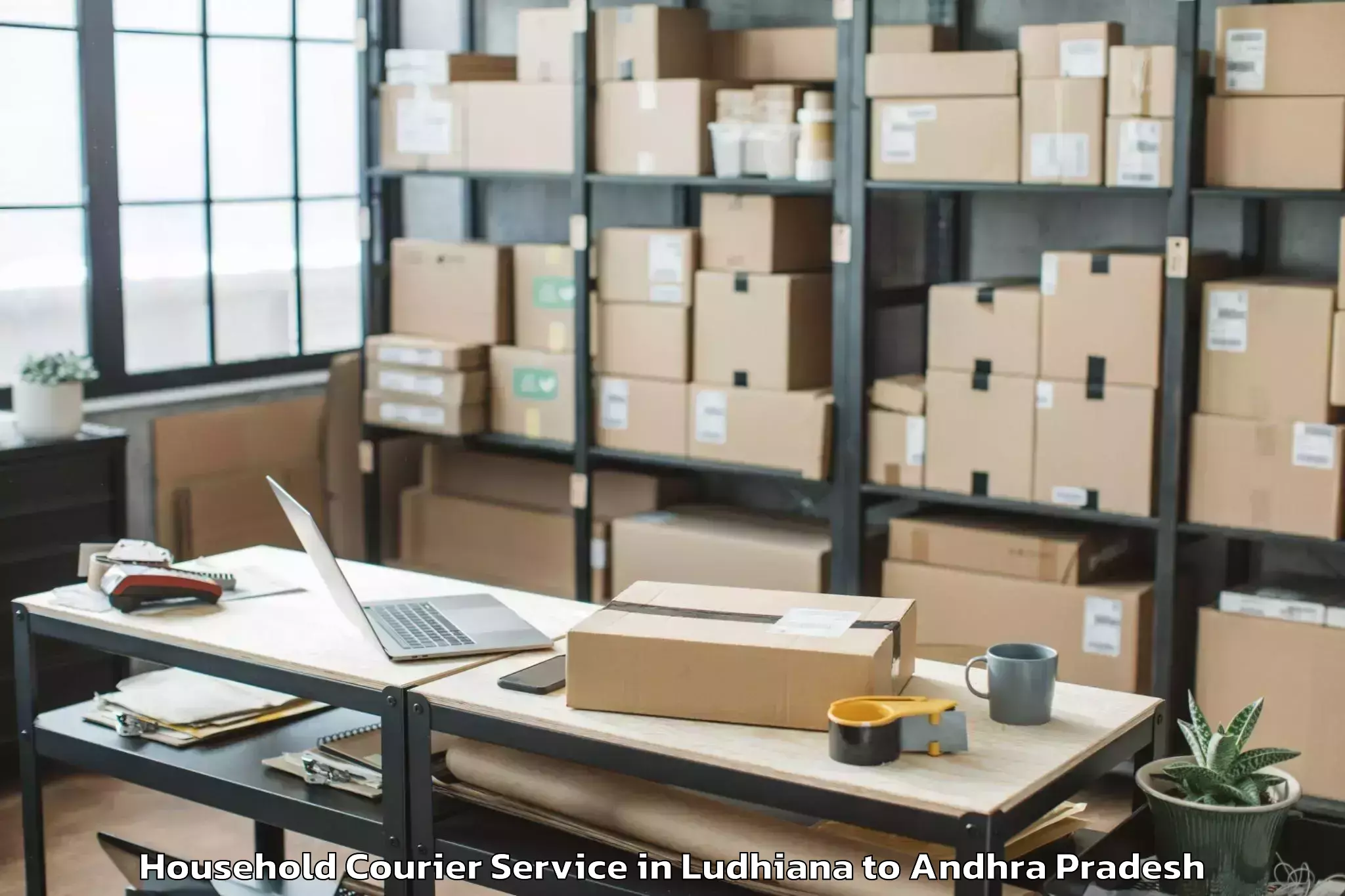 Trusted Ludhiana to Vijayawada Household Courier